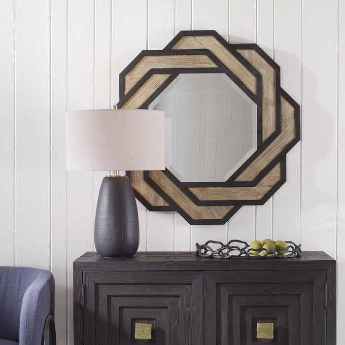 Uttermost 09802 Mirror, Satin Black
