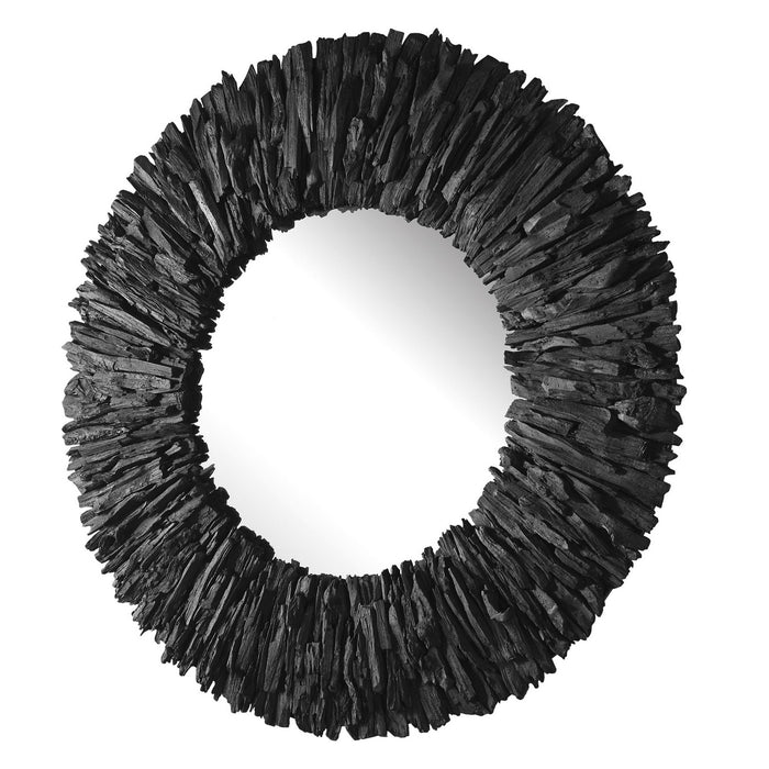 Uttermost 09811 Mirror, Satin Black