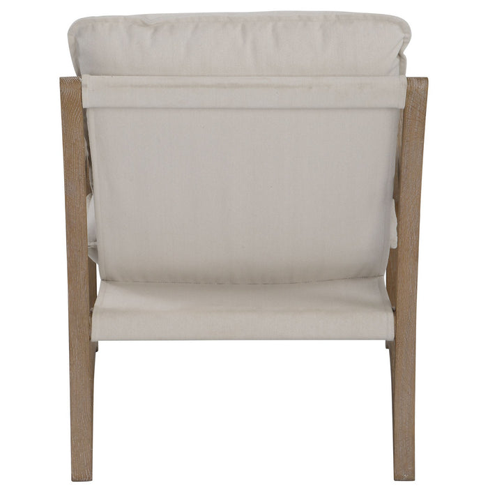 Uttermost 23712 Accent Chair, Solid Oak