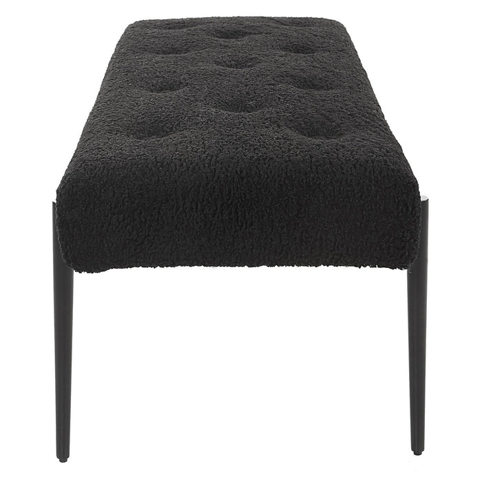 Uttermost 23719 Bench, Satin Black
