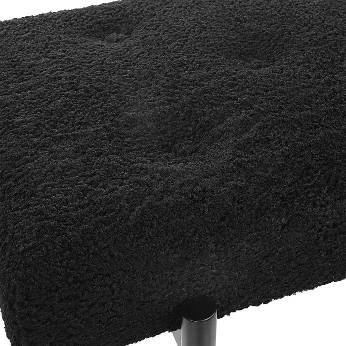 Uttermost 23719 Bench, Satin Black