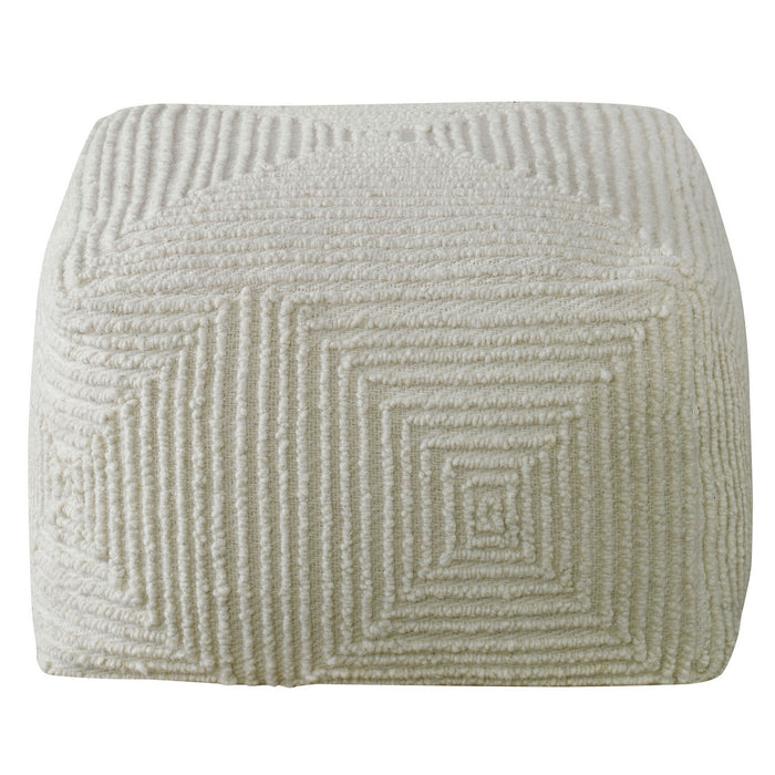 Uttermost 23971 Pouf, Ivory