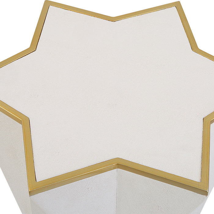 Uttermost 25200 Accent Table, Gold Leaf