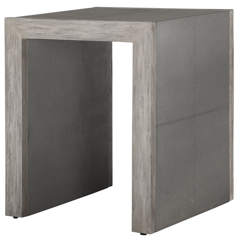 Uttermost 25214 End Table, Aged White