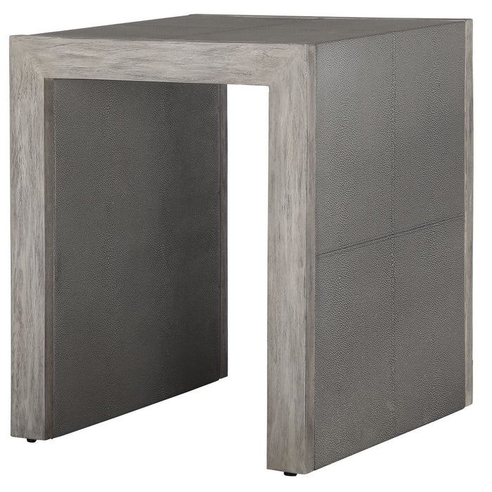 Uttermost 25214 End Table, Aged White
