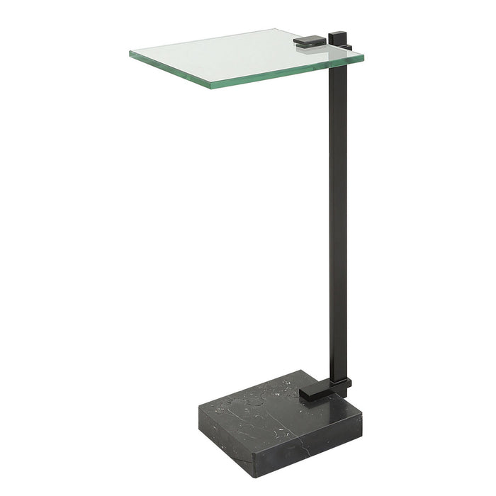 Uttermost 25219 Accent Table, Satin Black