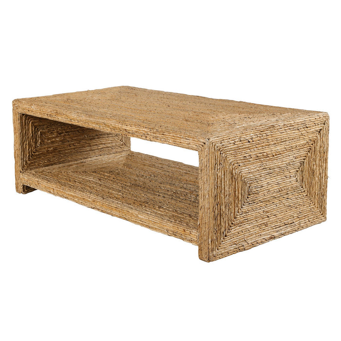Uttermost 25220 Coffee Table, Natural Woven Banana
