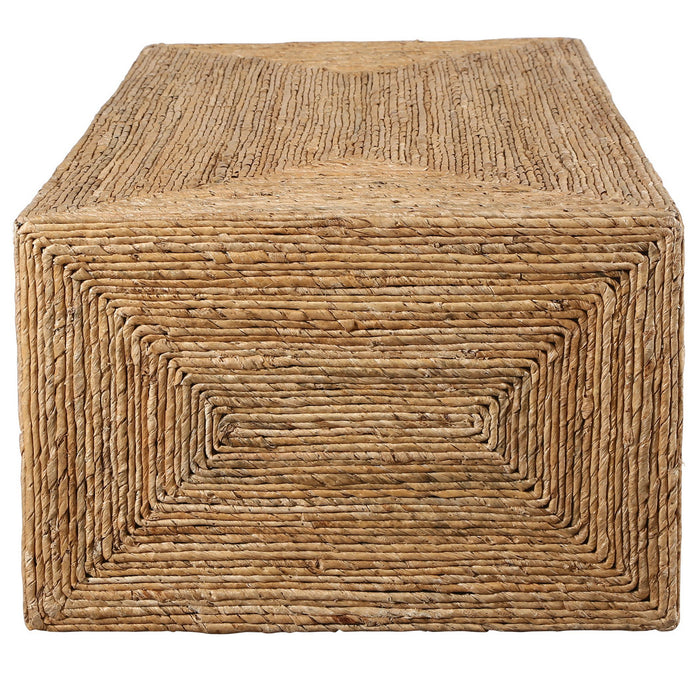 Uttermost 25220 Coffee Table, Natural Woven Banana