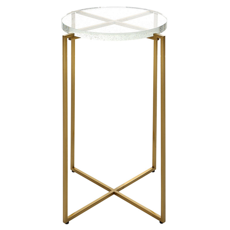 Uttermost 25226 Accent Table, Brushed Gold