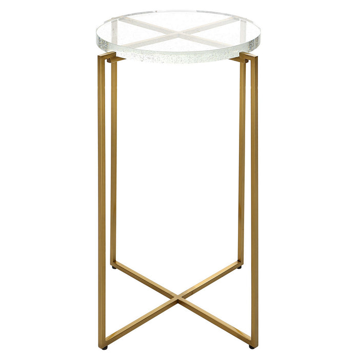 Uttermost 25226 Accent Table, Brushed Gold