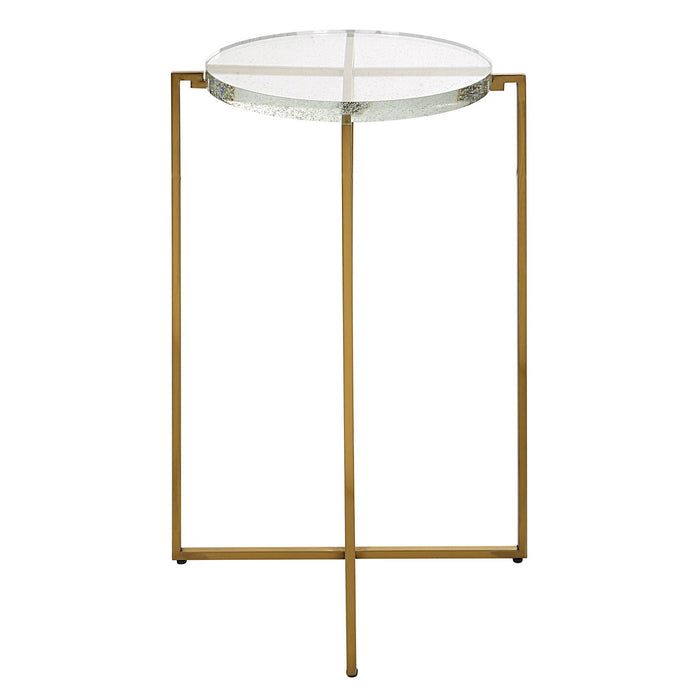 Uttermost 25226 Accent Table, Brushed Gold