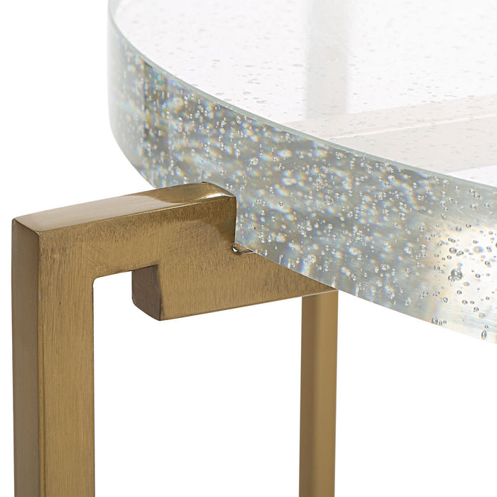 Uttermost 25226 Accent Table, Brushed Gold