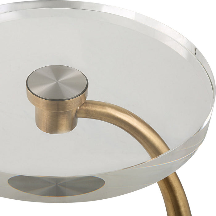 Uttermost 25227 Drink Table, Antique Brass