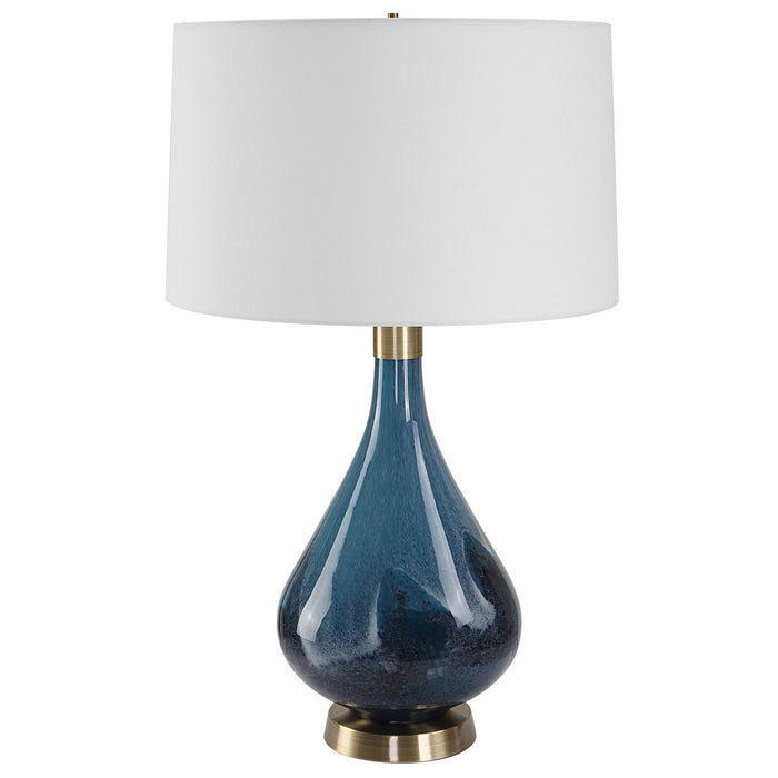Uttermost 30098 One Light Table Lamp, Antique Brass