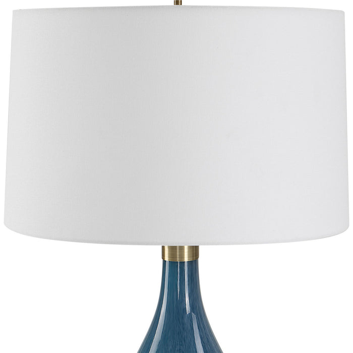 Uttermost 30098 One Light Table Lamp, Antique Brass