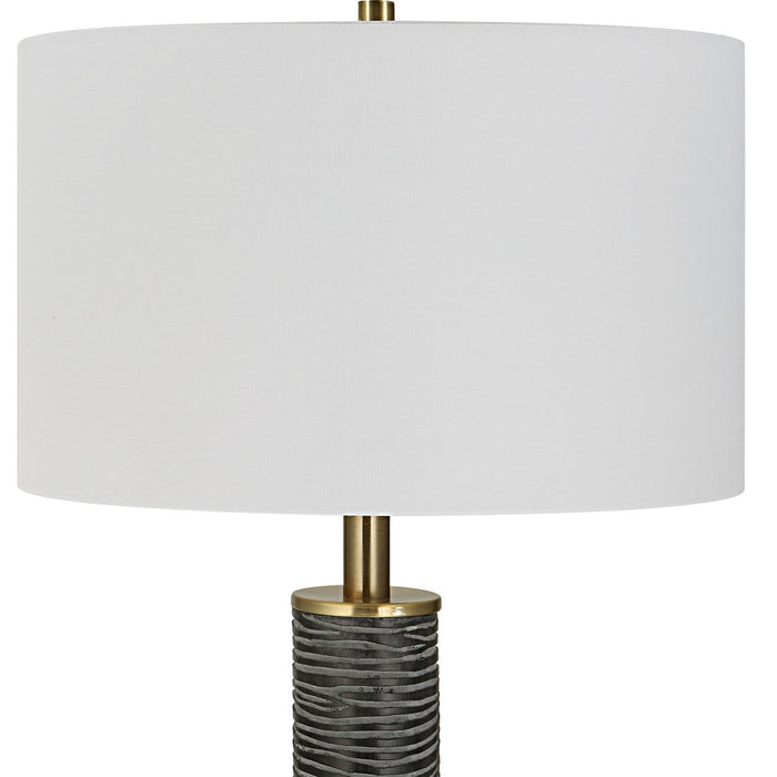 Uttermost 30102 One Light Floor Lamp, Antique Brass