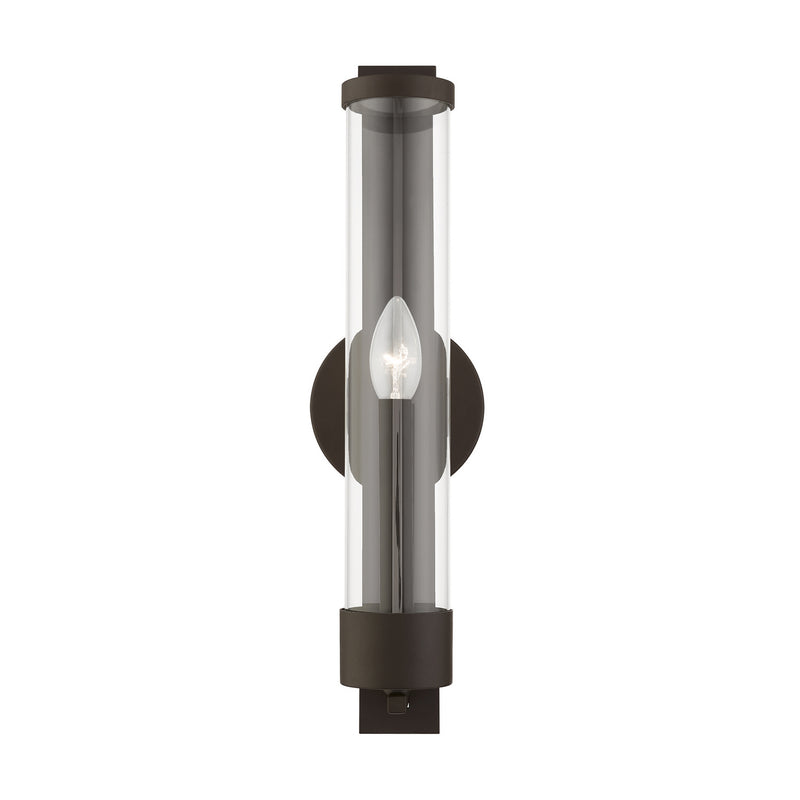 Livex Lighting 10142-07 One Light Wall Sconce, Bronze