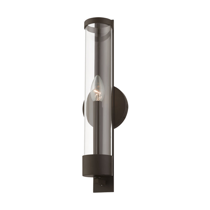 Livex Lighting 10142-07 One Light Wall Sconce, Bronze