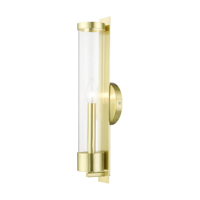 Livex Lighting 10142-12 One Light Wall Sconce, Satin Brass