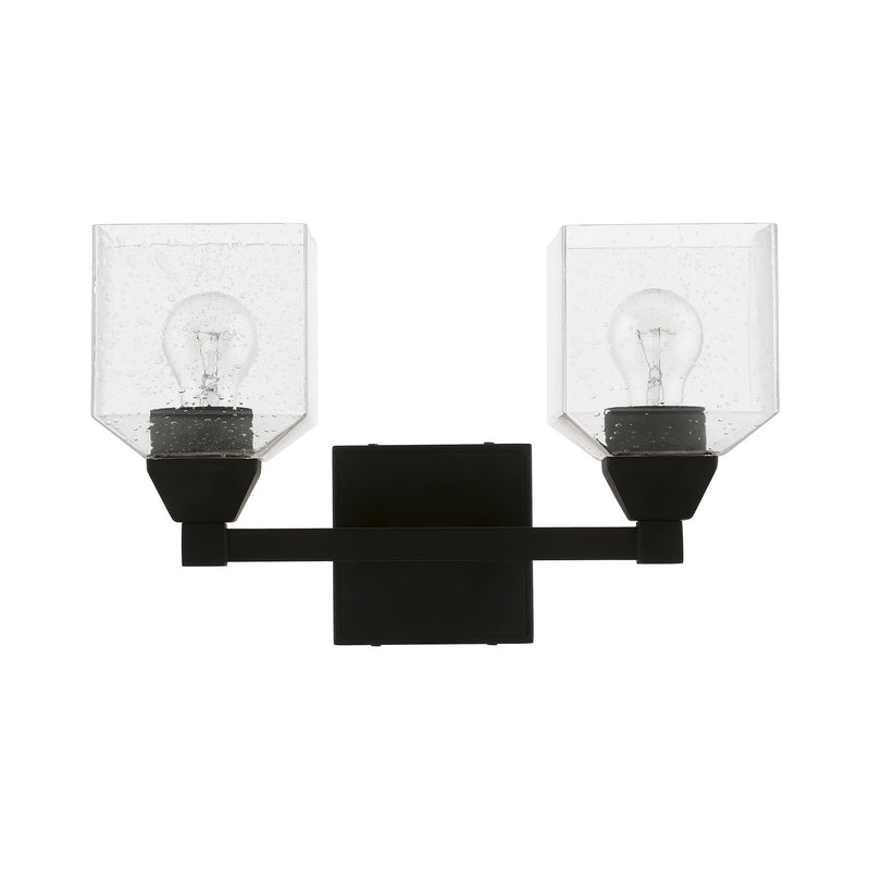 Livex Lighting 10382-04 Two Light Vanity Sconce, Black