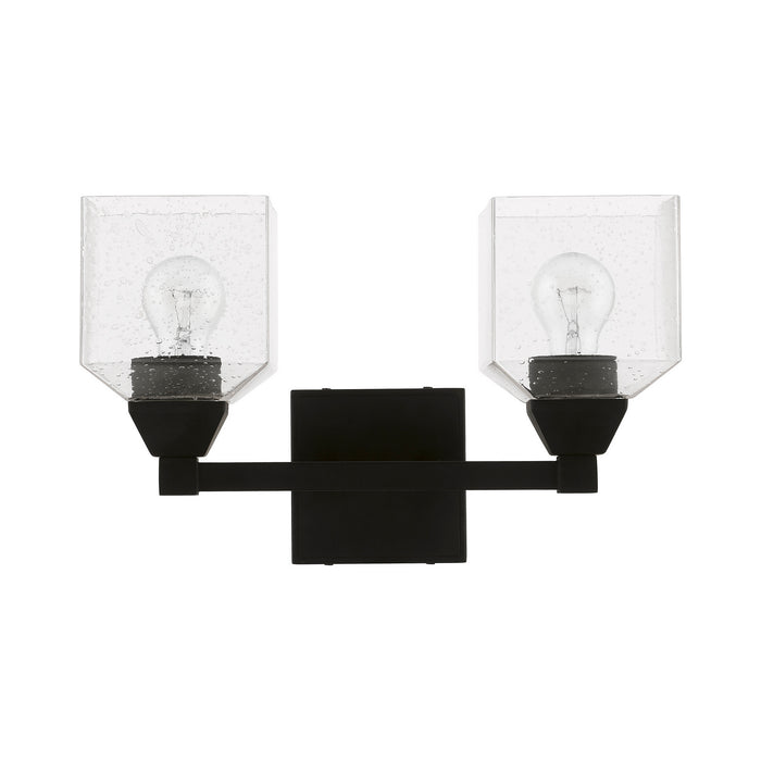 Livex Lighting 10382-04 Two Light Vanity Sconce, Black