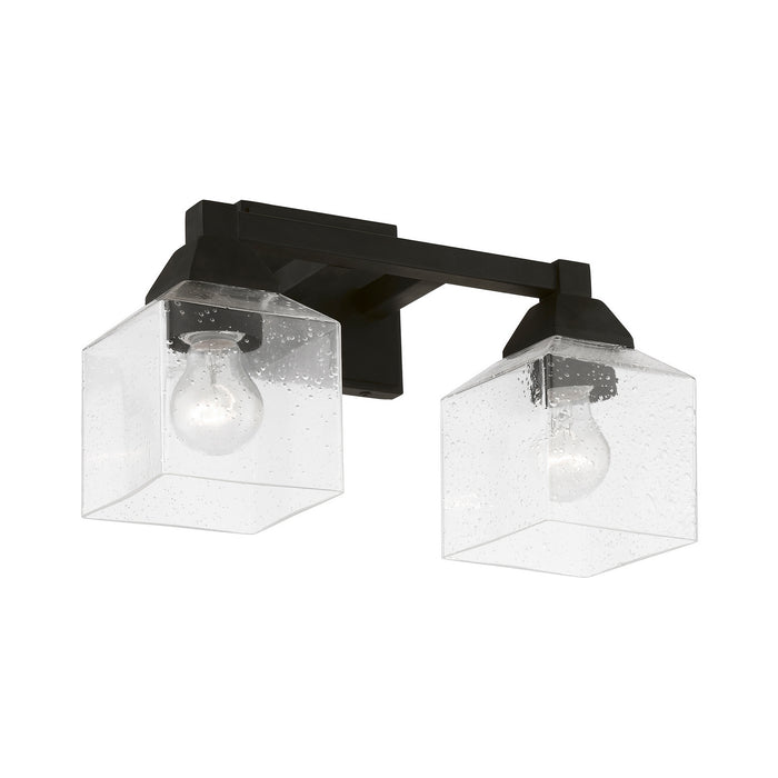 Livex Lighting 10382-04 Two Light Vanity Sconce, Black
