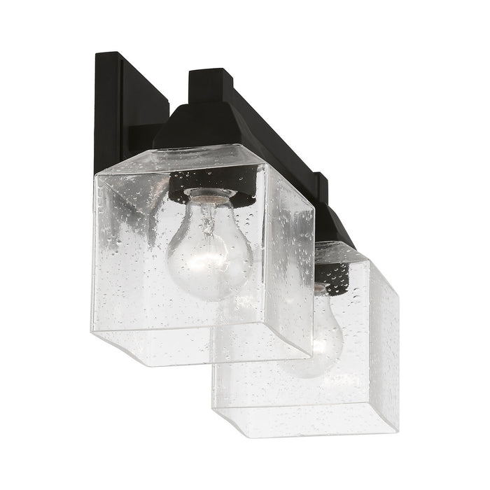 Livex Lighting 10382-04 Two Light Vanity Sconce, Black