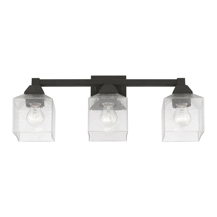 Livex Lighting 10383-04 Three Light Vanity Sconce, Black