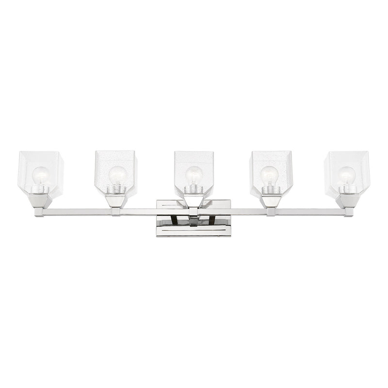 Livex Lighting 10385-05 Five Light Vanity Sconce, Polished Chrome
