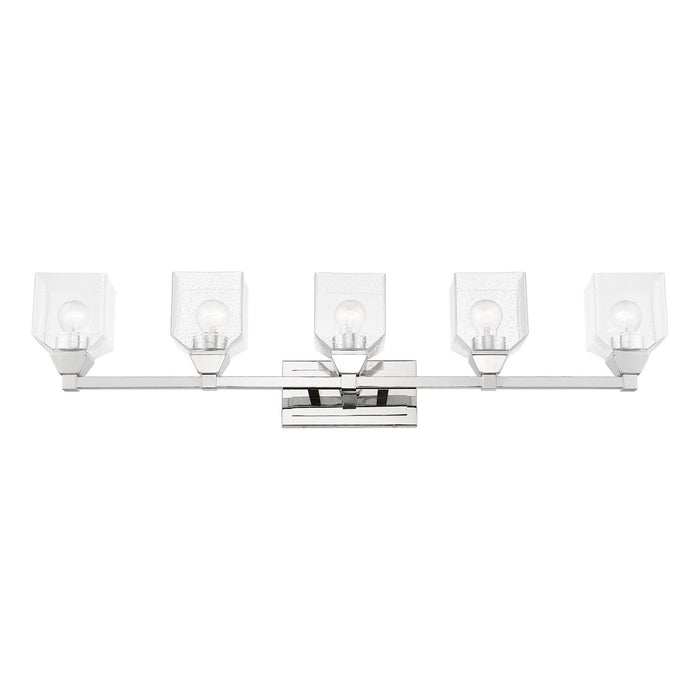 Livex Lighting 10385-05 Five Light Vanity Sconce, Polished Chrome