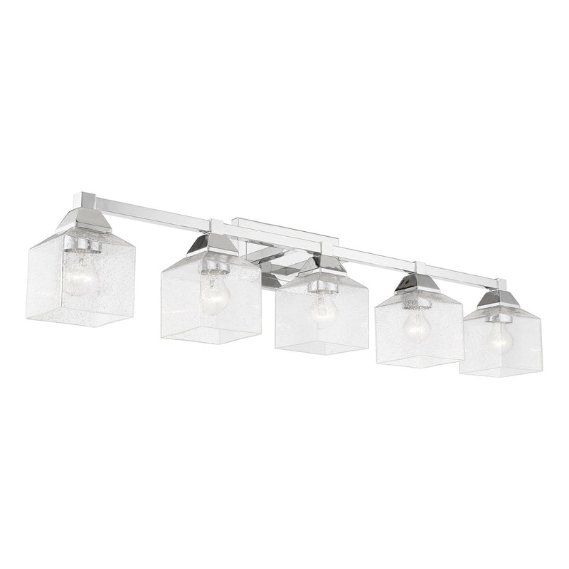 Livex Lighting 10385-05 Five Light Vanity Sconce, Polished Chrome