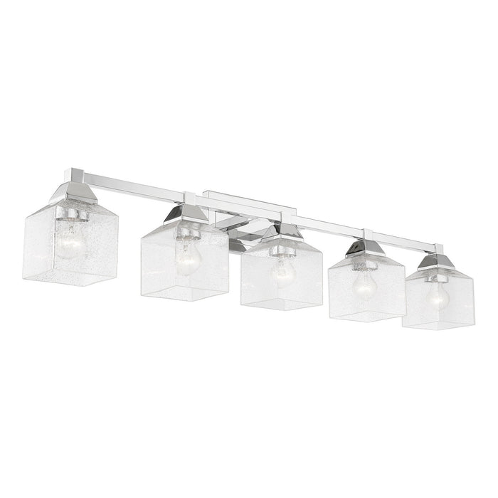 Livex Lighting 10385-05 Five Light Vanity Sconce, Polished Chrome
