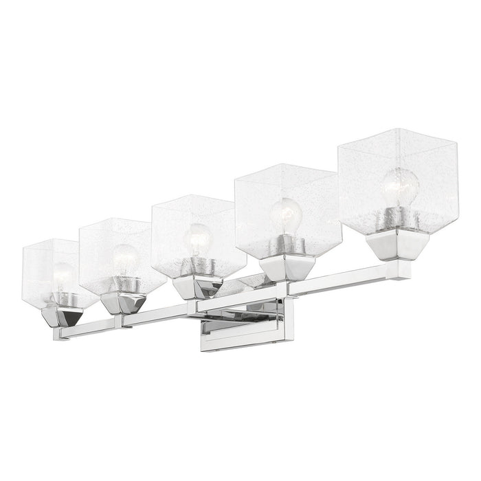 Livex Lighting 10385-05 Five Light Vanity Sconce, Polished Chrome