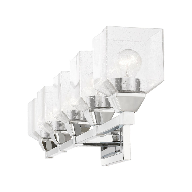 Livex Lighting 10385-05 Five Light Vanity Sconce, Polished Chrome