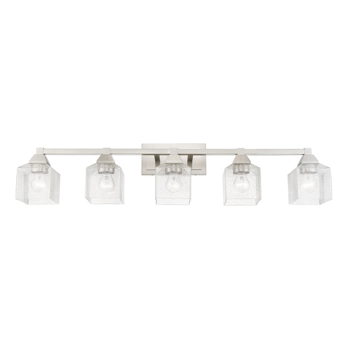 Livex Lighting 10385-91 Five Light Vanity Sconce, Brushed Nickel