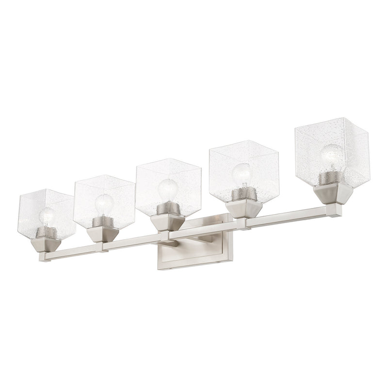 Livex Lighting 10385-91 Five Light Vanity Sconce, Brushed Nickel