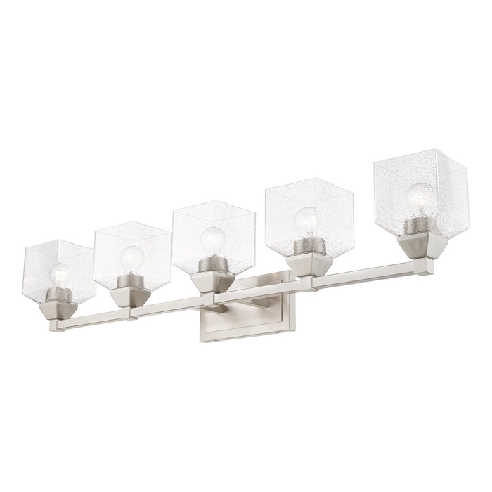 Livex Lighting 10385-91 Five Light Vanity Sconce, Brushed Nickel