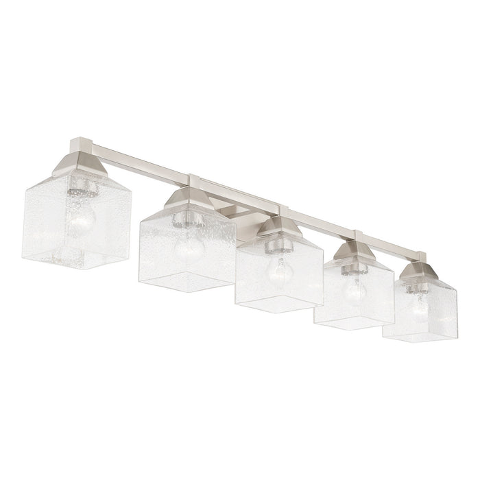 Livex Lighting 10385-91 Five Light Vanity Sconce, Brushed Nickel