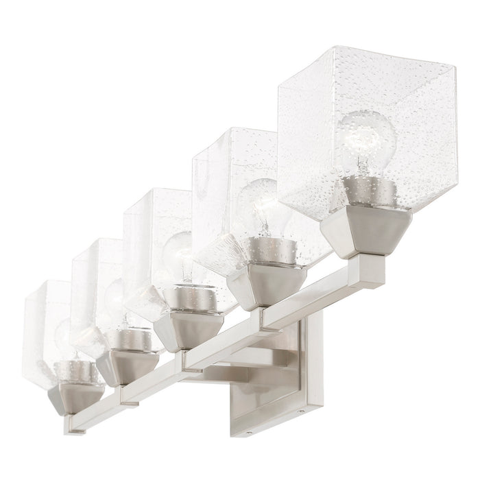 Livex Lighting 10385-91 Five Light Vanity Sconce, Brushed Nickel