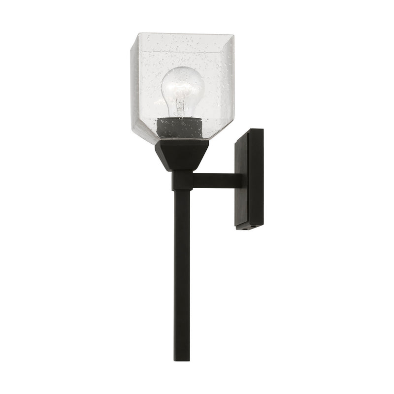 Livex Lighting 10389-04 One Light Vanity Sconce, Black