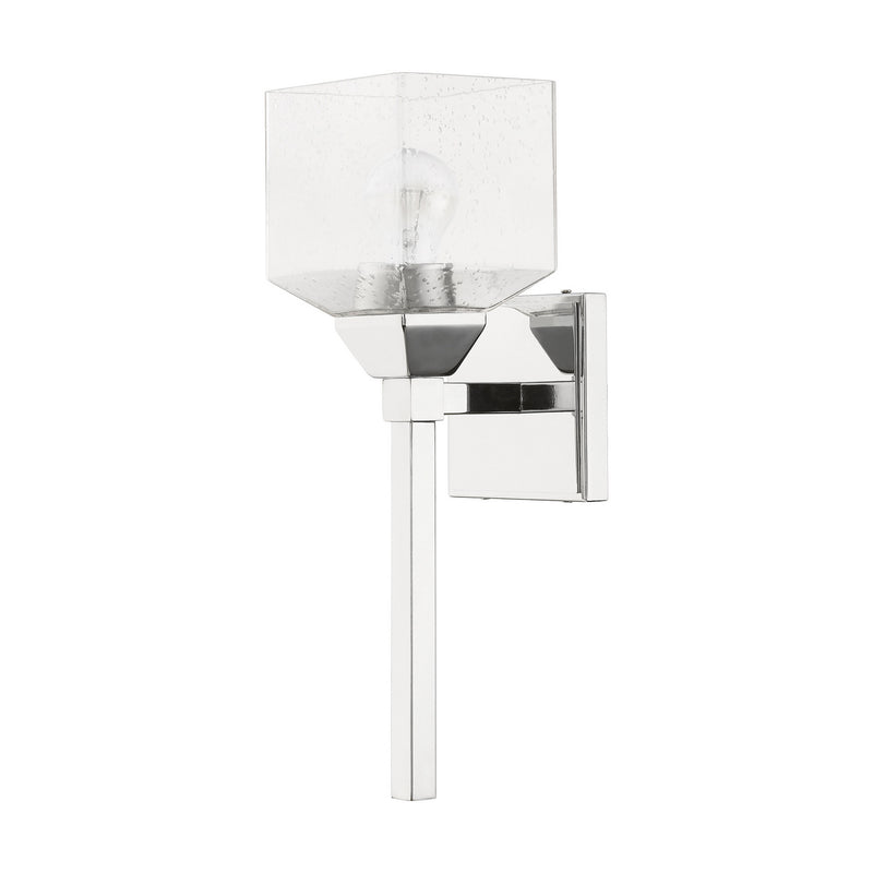 Livex Lighting 10389-05 One Light Vanity Sconce, Polished Chrome