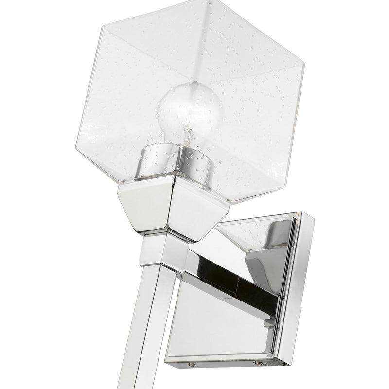 Livex Lighting 10389-05 One Light Vanity Sconce, Polished Chrome