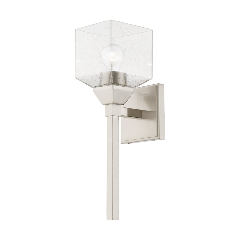 Livex Lighting 10389-91 One Light Vanity Sconce, Brushed Nickel