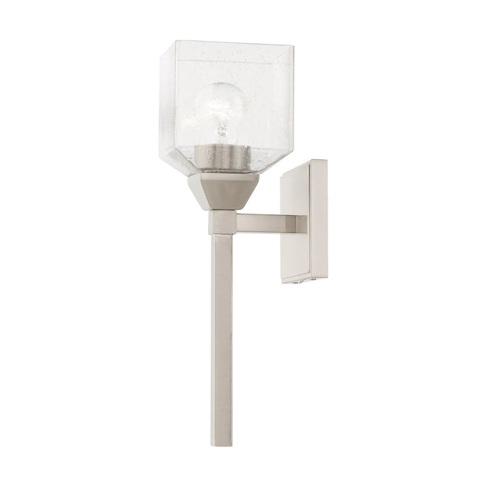 Livex Lighting 10389-91 One Light Vanity Sconce, Brushed Nickel