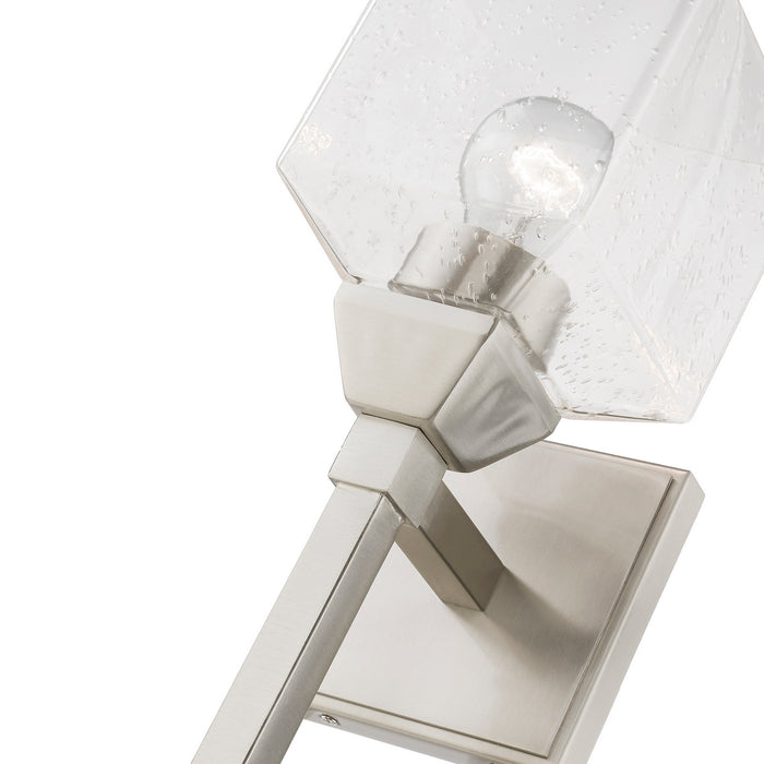 Livex Lighting 10389-91 One Light Vanity Sconce, Brushed Nickel