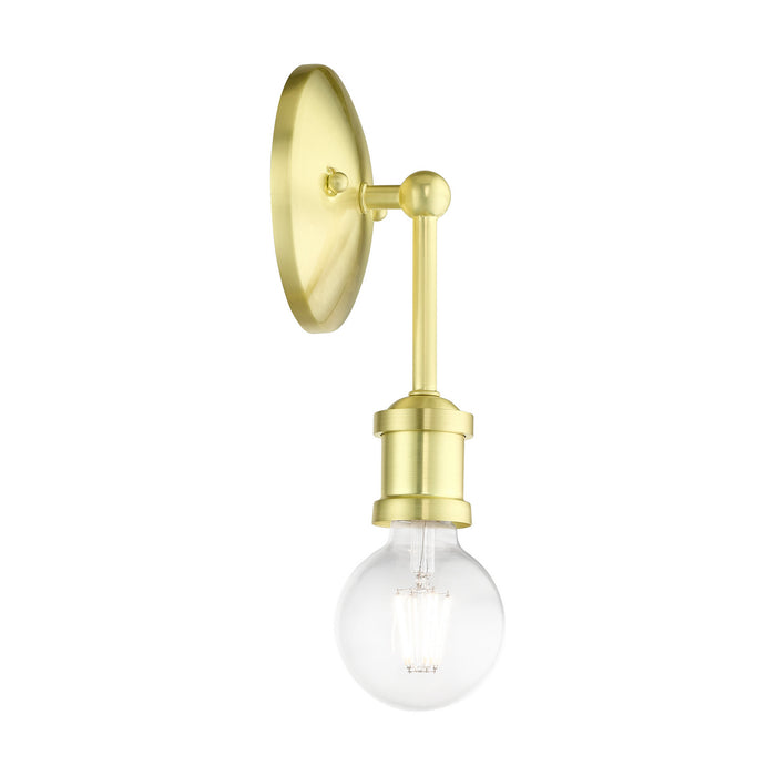 Livex Lighting 14429-12 One Light Vanity Sconce, Satin Brass