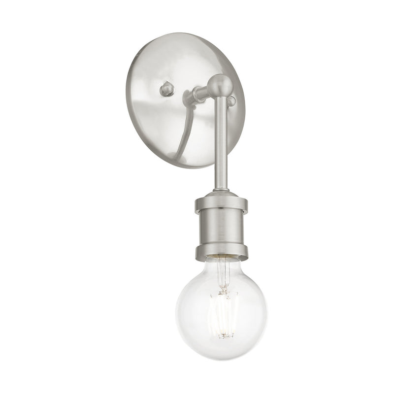 Livex Lighting 14429-91 One Light Vanity Sconce, Brushed Nickel