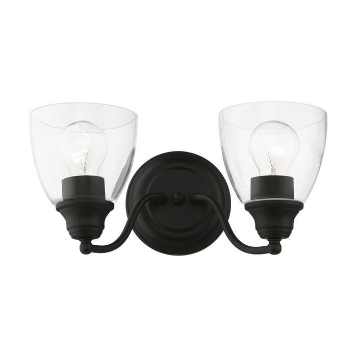Livex Lighting 15132-04 Two Light Vanity Sconce, Black