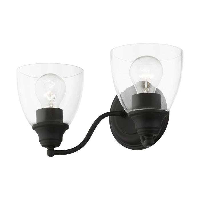 Livex Lighting 15132-04 Two Light Vanity Sconce, Black