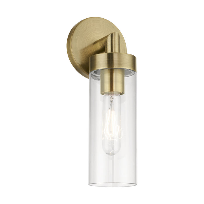 Livex Lighting 16171-01 One Light Wall Sconce, Antique Brass